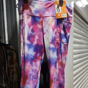 Multicolor leggings from MUUV with side pockets - size XXL - New with tags Multi